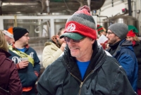 There was snow to deal with at the party