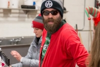 Chris Lasher sporting some sweet long-johns