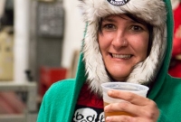 Kristy having a good time