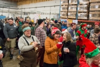 The crowd loves the music