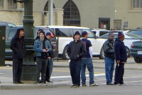 Anthrax strolling around downtown Detroit