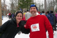 Bigfoot Boogie Snowshoe Race - Brenda Sodt Foster and Chuck Marshall 