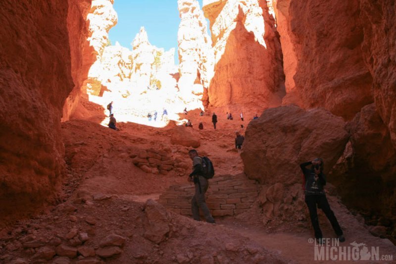 Heading up the tail end of Wall Street on the Navajo Trail