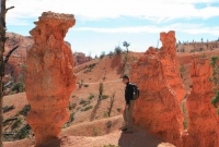 Checking out the hoodoos on the Fairyland trail