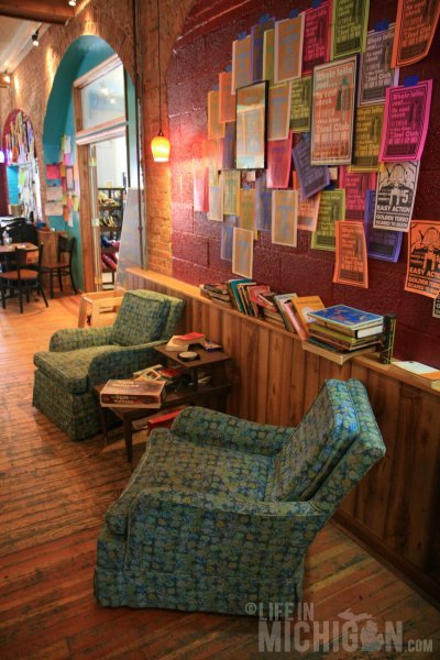 The comfy chairs for chillin at Cafe Ollie