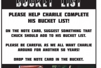 Bucket List