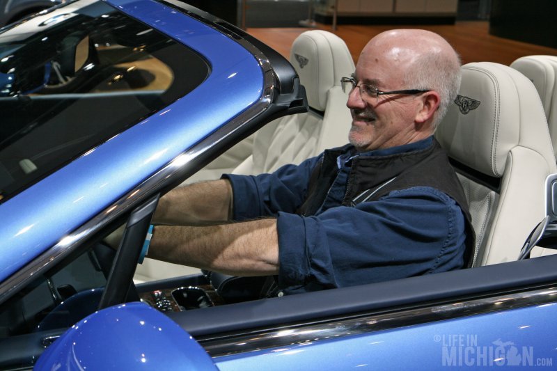 Rick in the Bentley Speed Convertible