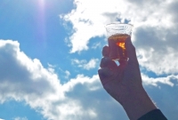 Beautiful beer in the sky