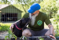 Spring Gardening, Chuck and Charlie