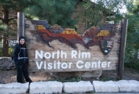 Checking out the North Rim Vistors center