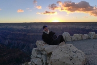 Chuck doing some photography at sunrise