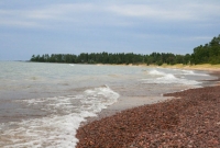 Coastline of Superior outside Eagle River Inn
