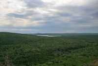 Expansive views on top of Brockway Mountain Drive