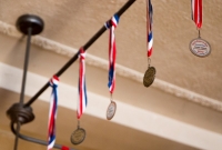 Beer expo medals on display - Kuhnhenn