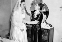 Betty Brown with LuLu Brown Wedding 1947