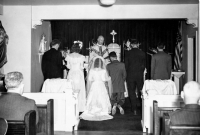 LDean and Betty Cermony Wedding 1947