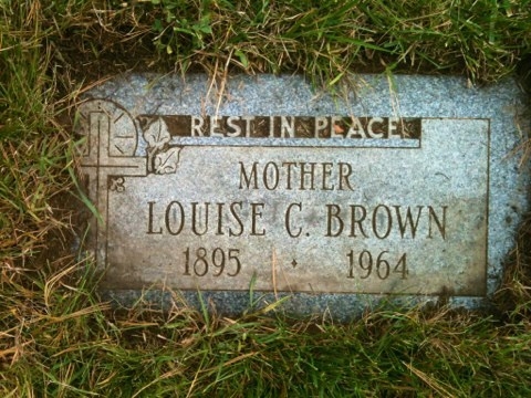 Louise Catherine Brown - Gravestone