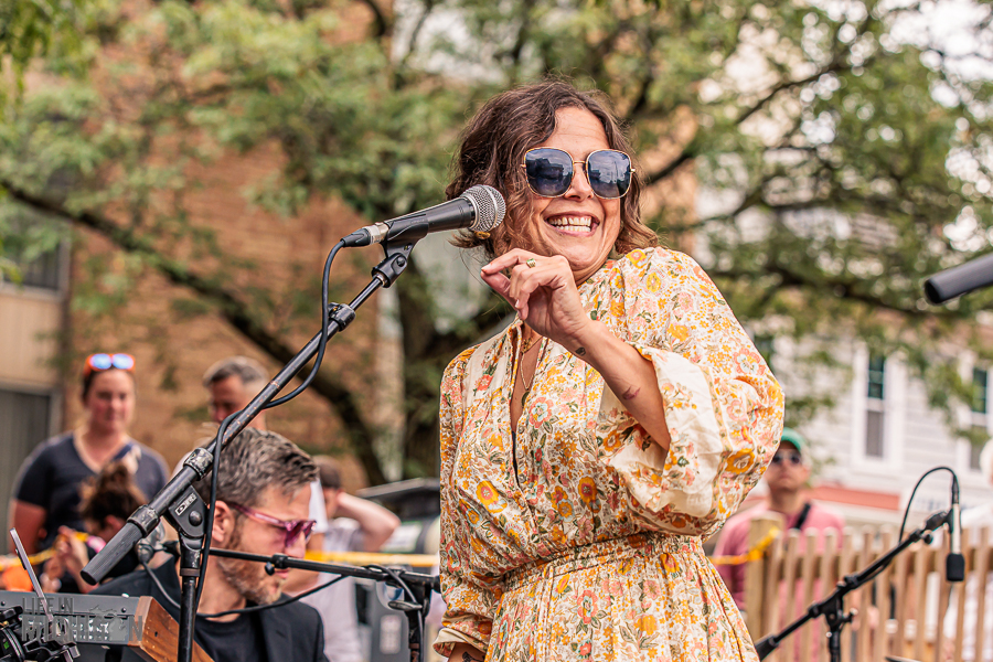 Kate Peterson and May Erlewine at Sonic Lunch