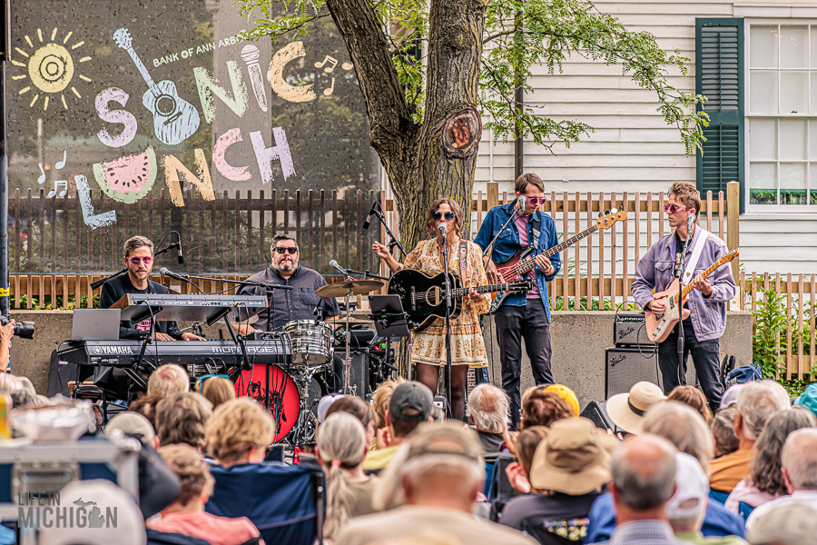 Kate Peterson and May Erlewine at Sonic Lunch