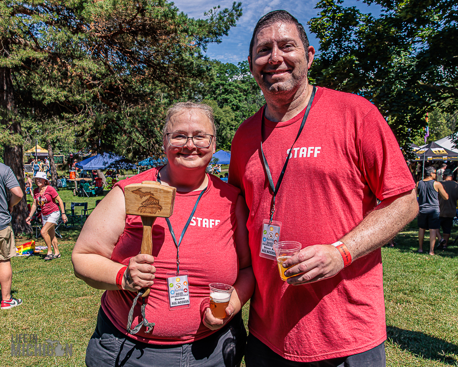 Summer Beer Fest - Saturday Firkin tappers Denise and Steve