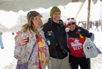 Chuck with the Beer Christmas girls