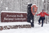 Pictured Rocks Snowshoe - U.P. Winter - 2014 - 24