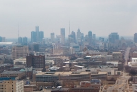 View of Detroit from 26th floor at the Fisher Building