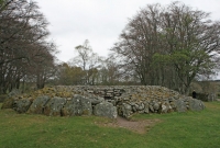 South view of Clava cairn