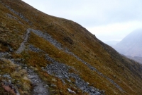 The climbing up to the Ring of Steall