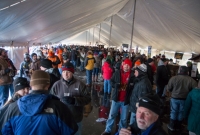 Tents full of beer fans!