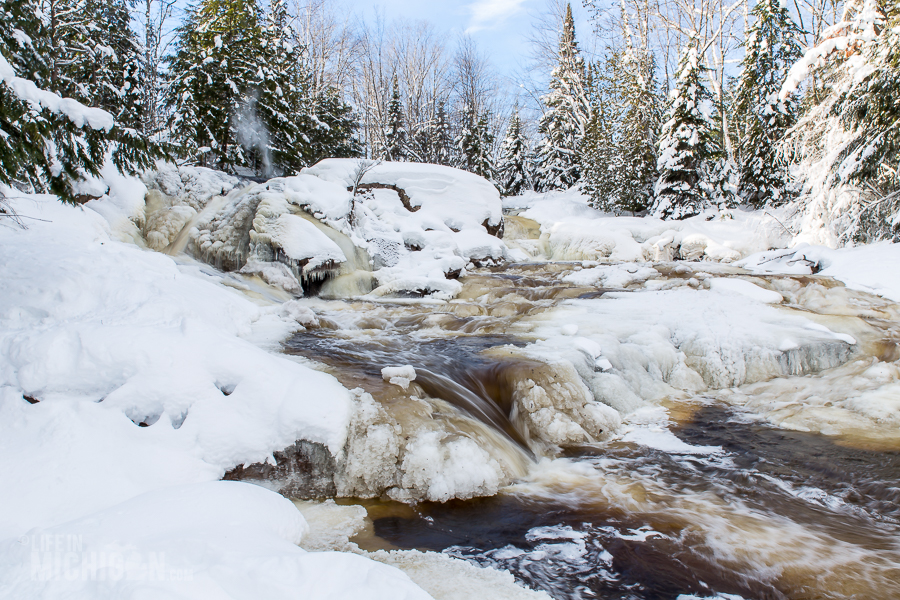 Yellow Dog River Snowshoe - U.P. Winter - 2014 -8