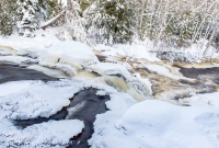 Yellow Dog River Snowshoe - U.P. Winter - 2014 -7