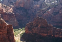 The Organ with The Great White Throne behind - Angels Landing