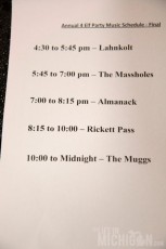 The band list