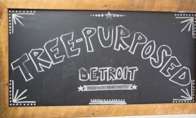 Chalkboard made from re-purposed wood