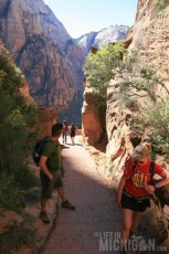 Resting at Refrigerator Canyon - Angels Landing
