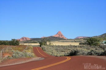 Driving on the Kolob Terrace Road