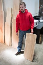 Eric showing off some spalted maple