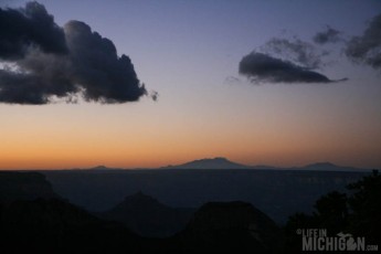 Predawn light at the North rim of the Grand Canyon