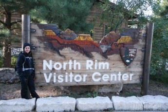 Checking out the North Rim Vistors center