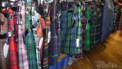 Buying Kilt Edinburgh Scotland 