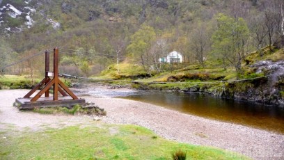 The Wire Bridge over the Waters of Nevis