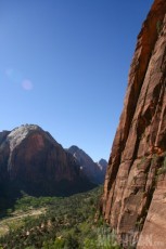 Looking back to Mountain of the Sun - Angels Landing hike