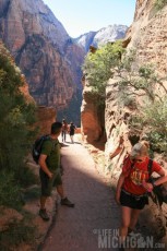 Resting at Refrigerator Canyon - Angels Landing