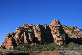 Sandstone hills along Kolob Terrace Road