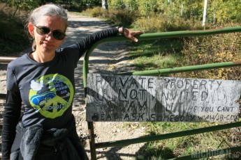 Funny sign on walk near Kolob Reservoir