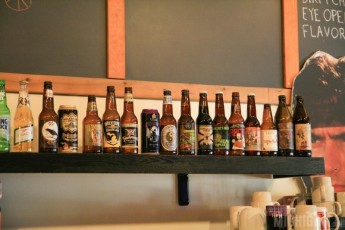 Nice selection of Michigan Beers at Cafe Ollie