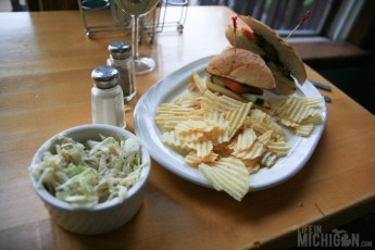 Dimitri - vegan sandwich with Asian slaw at Cafe Ollie