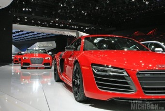 Red Audi's in a row