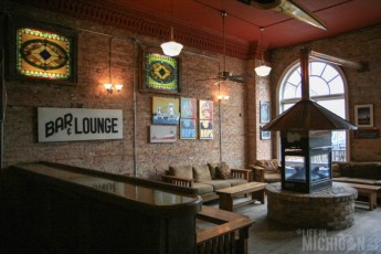 Comfort lounge at Keweenaw Brewing